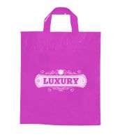 SACOLAS E SACOS SACOLAS PERSONALIZADAS PLÁSTICAS ALÇA FITA 400X500MM ROSA