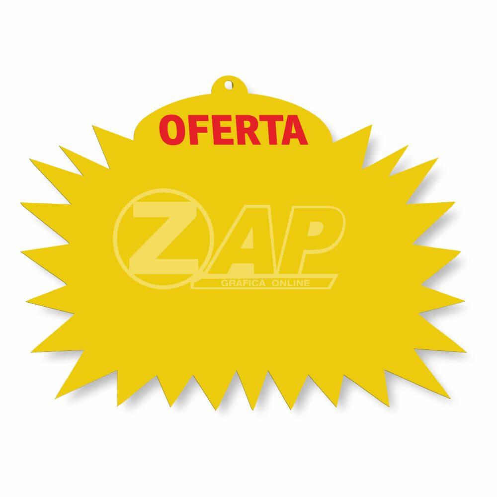SPLASH GONDOLA PVC 0,50MM PREMIUM BRANCO ESTRELA 200X230MM - 4X0 - 24unid - PVC5S25CO