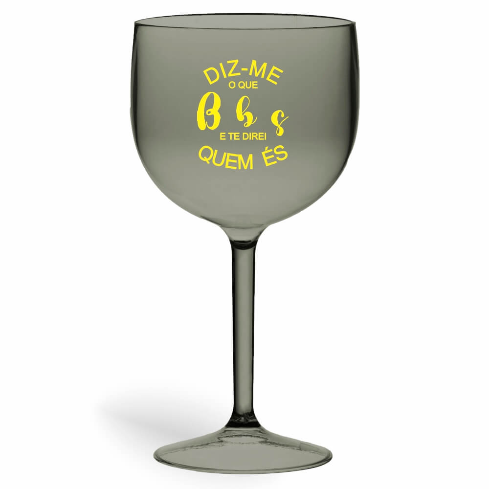 CANECA, COPOS E TAÇAS TAÇAS TAÇAS PLÁSTICAS TAÇA DE GIN 580ML IMPRESSÃO 1 COR TRANSPARENTE FUMÊ