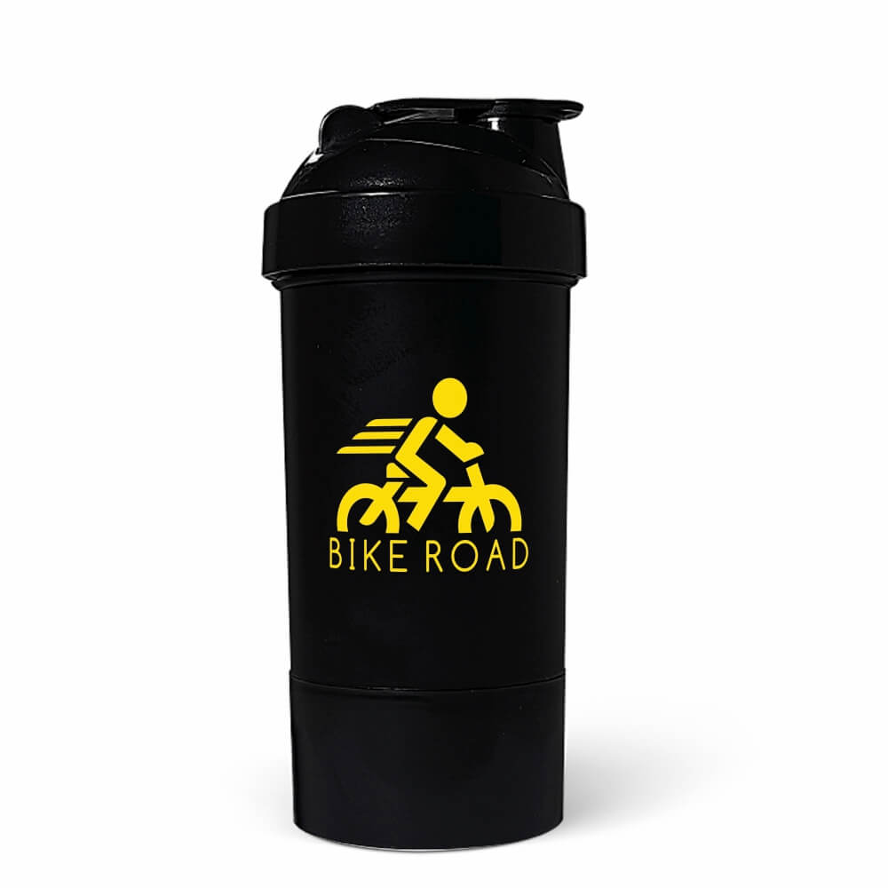 COQUETELEIRA PARA ACADEMIA 500ML 2 DOSES PRETA