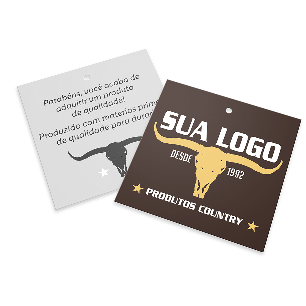TAGS TAGS PADRÃO FURO COUCHÊ 250G SEM LAMINAÇÃO E SEM VERNIZ SEM VERNIZ 91X102MM - 4X1 - 100unid - TD02150C
