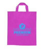 SACOLAS E SACOS SACOLAS PERSONALIZADAS PLÁSTICAS ALÇA FITA 450X550MM ROSA