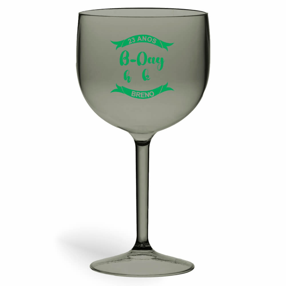 CANECA, COPOS E TAÇAS TAÇAS TAÇAS PLÁSTICAS TAÇA DE GIN 580ML IMPRESSÃO 1 COR TRANSPARENTE FUMÊ