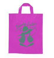 SACOLAS E SACOS SACOLAS PERSONALIZADAS PLÁSTICAS ALÇA FITA 450X550MM ROSA