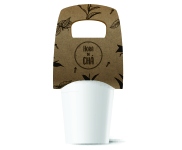 SUPORTE DE COPOS KRAFT 250G SEM LAMINAÇÃO E SEM VERNIZ COM 01 UND 4X4
