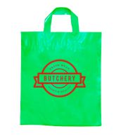 SACOLAS E SACOS SACOLAS PERSONALIZADAS PLÁSTICAS ALÇA FITA 450X550MM VERDE