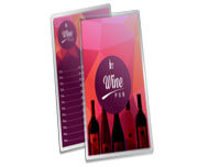 CARDÁPIOS CARDÁPIOS PERSONALIZADOS PLASTIFICADOS PLASTIFICAÇÃO RÍGIDA 0,10MM COUCHÊ 150G 150X445MM - 4X4 - 8unid - CPR14410C