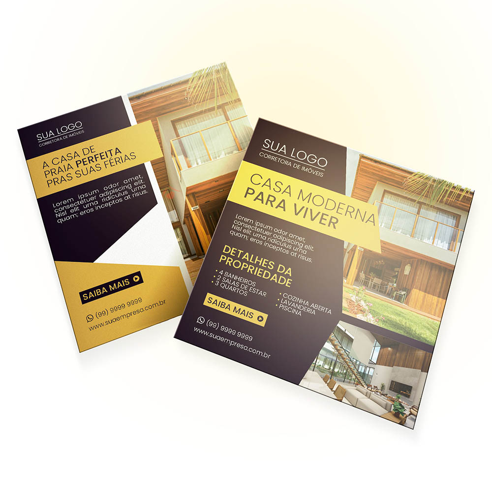 POSTAIS COUCHÊ 300G LAMINAÇÃO FOSCA LAM FOSCA FRENTE E VERSO 90X98MM - 4X4 - 500unid - 2700