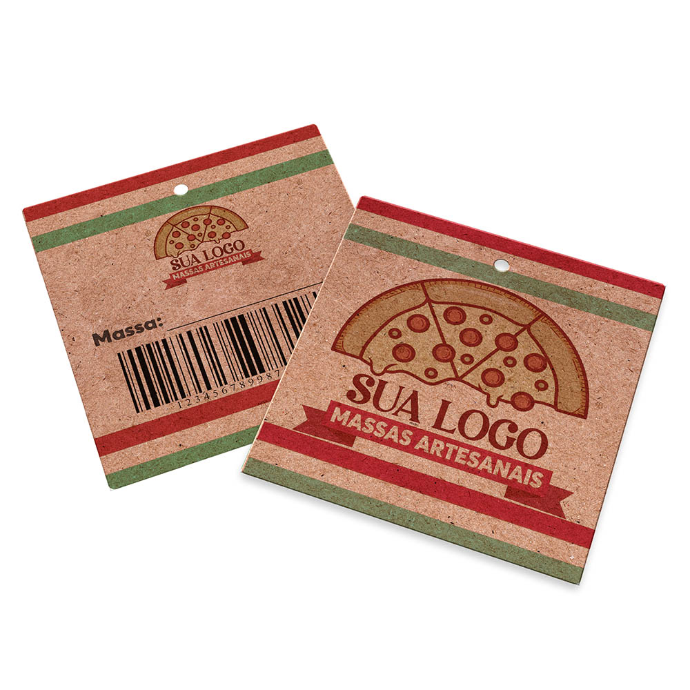 TAGS TAGS PADRÃO FURO KRAFT 250G SEM LAMINAÇÃO E SEM VERNIZ SEM VERNIZ 91X102MM - 4X4 - 250unid - TDK24250CO