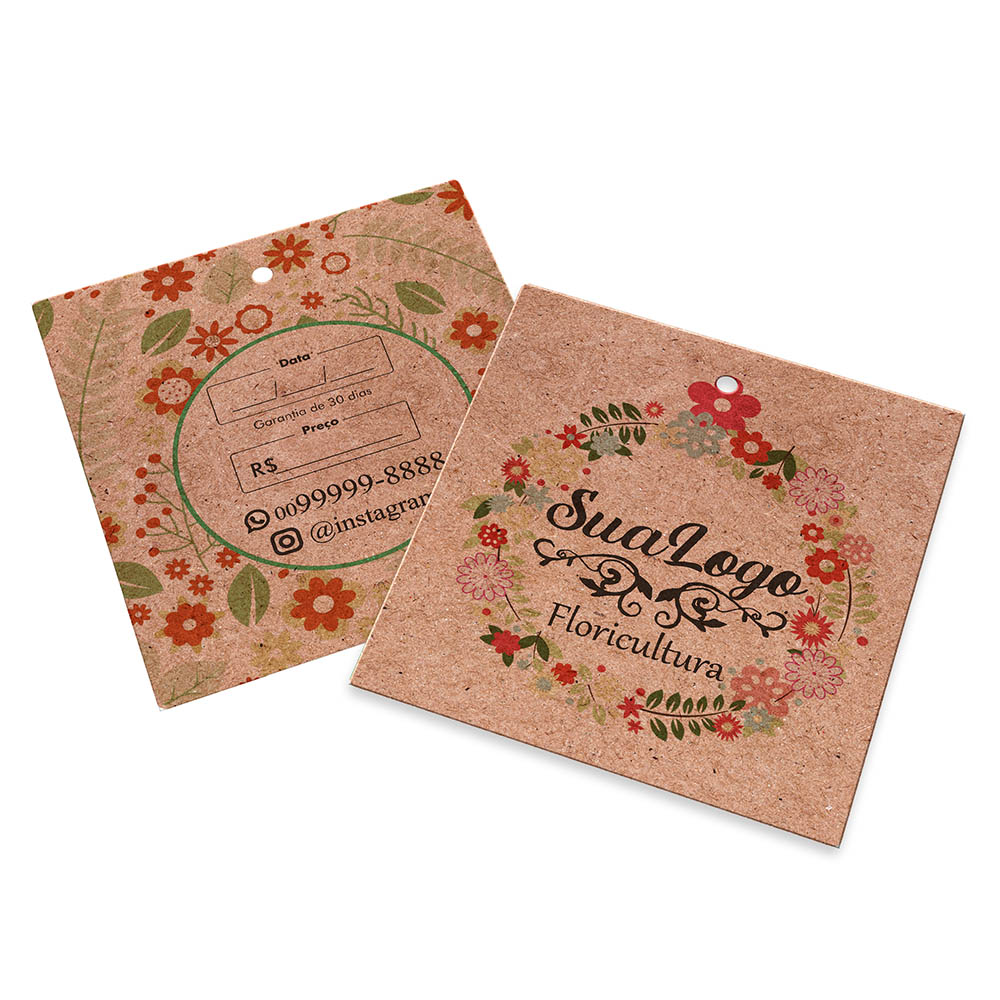 TAGS TAGS PADRÃO FURO KRAFT 250G SEM LAMINAÇÃO E SEM VERNIZ SEM VERNIZ 91X102MM