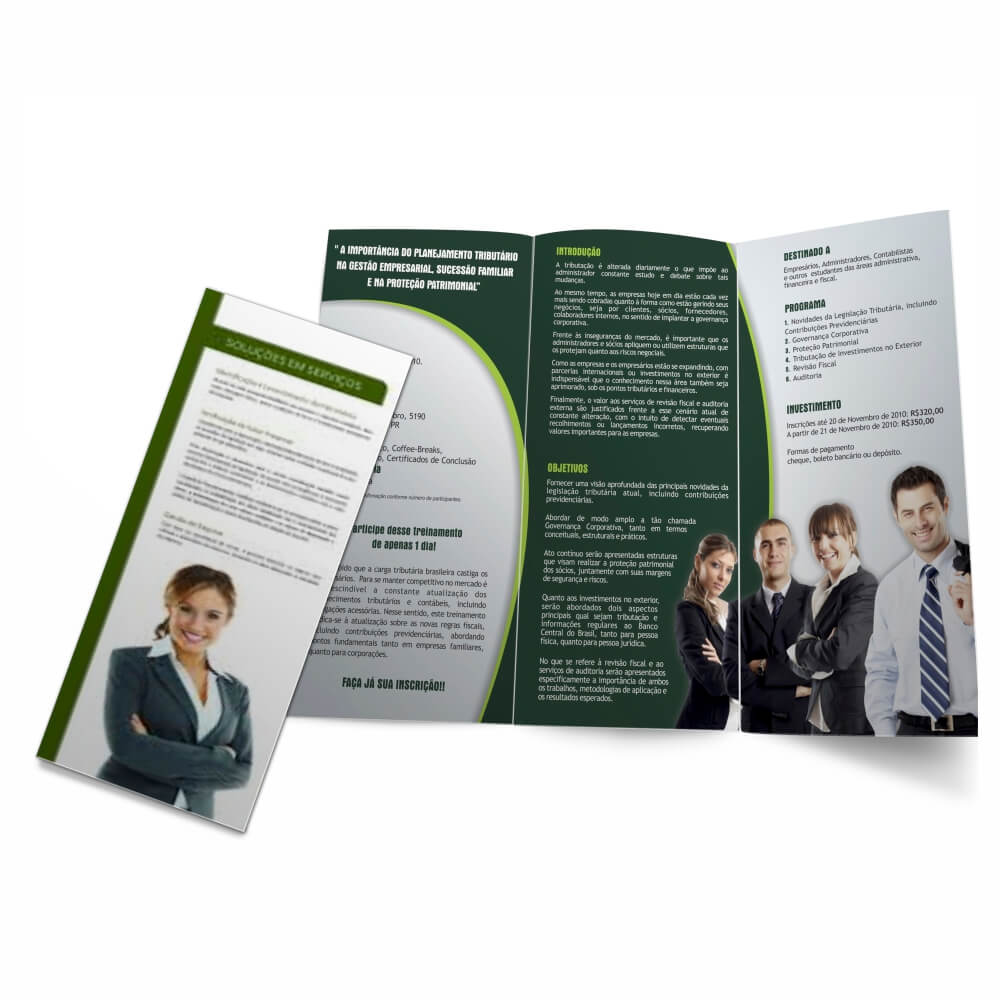 FOLDERS E MALA DIRETA APERGAMINHADO 90G SEM VERNIZ 315X150MM 2 DOBRAS
