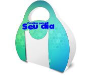 PORTA CANECA ALÇA PVC 0,50MM PREMIUM BRANCO SEM CANECA - 4X0 - 10unid - PCPVC10C
