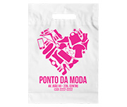 SACOLAS E SACOS SACOLAS PERSONALIZADAS PLÁSTICAS BOCA VAZADA 150X200MM BRANCA