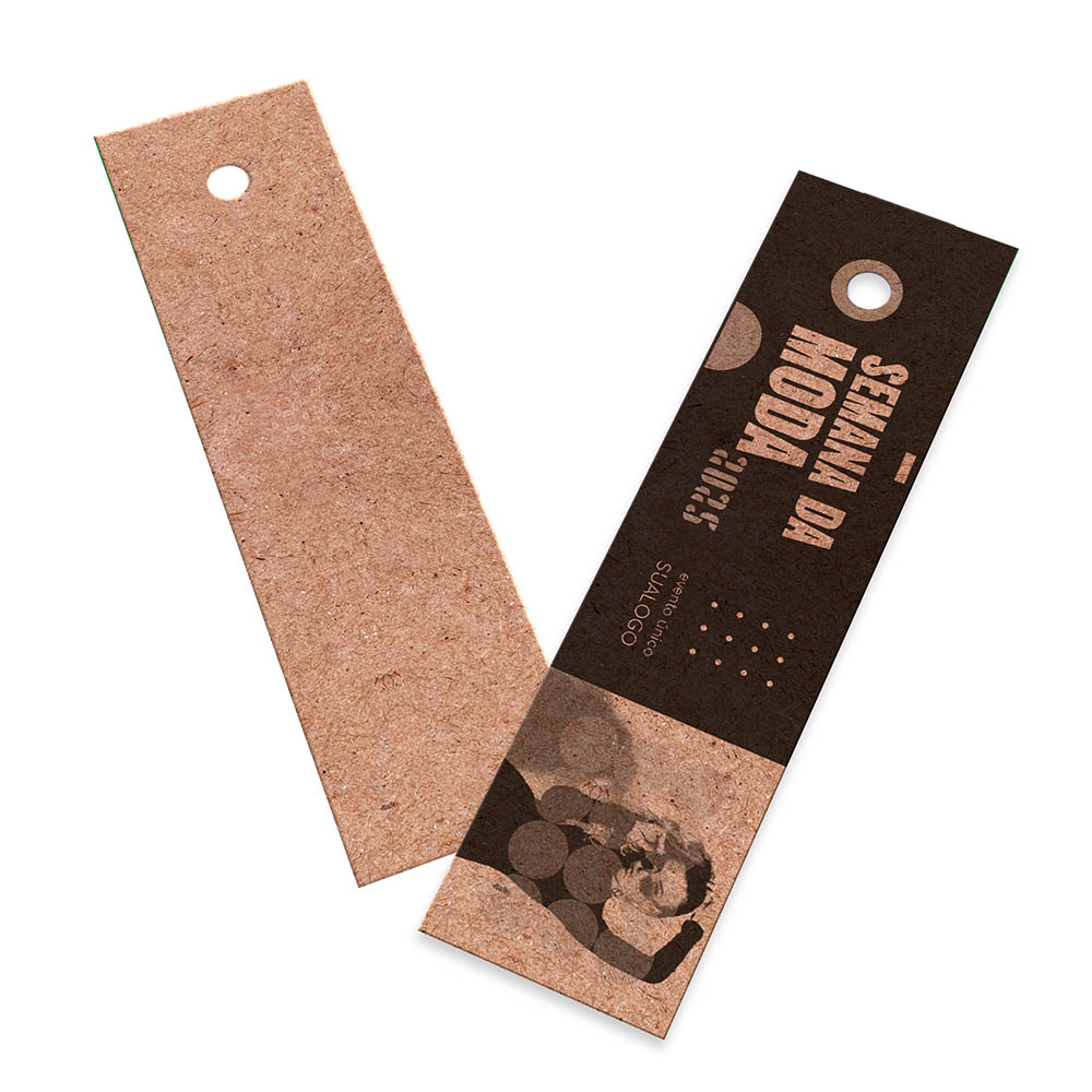 TAGS TAGS PADRÃO FURO KRAFT 250G SEM LAMINAÇÃO E SEM VERNIZ SEM VERNIZ 91X25MM - 1X0 - 100unid - TDK9100COC