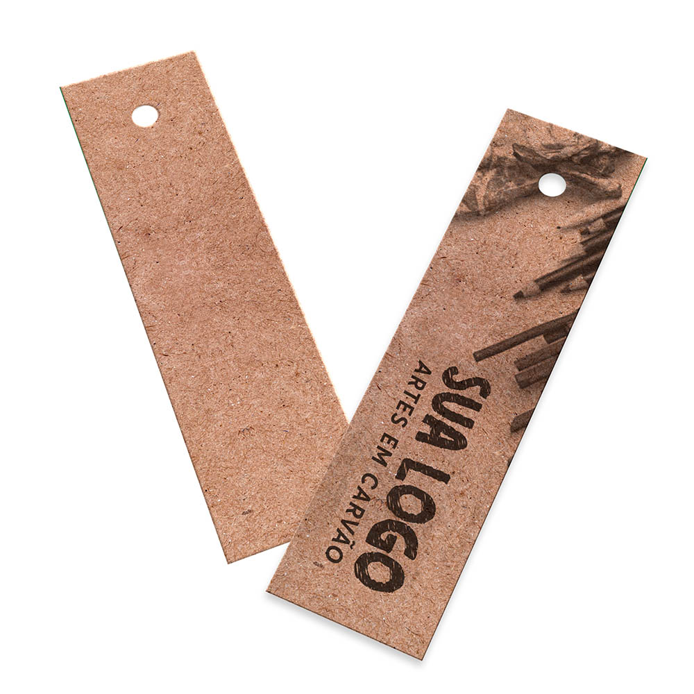 TAGS TAGS PADRÃO FURO KRAFT 250G SEM LAMINAÇÃO E SEM VERNIZ SEM VERNIZ 91X25MM - 1X0 - 2000unid - TDK92000CO