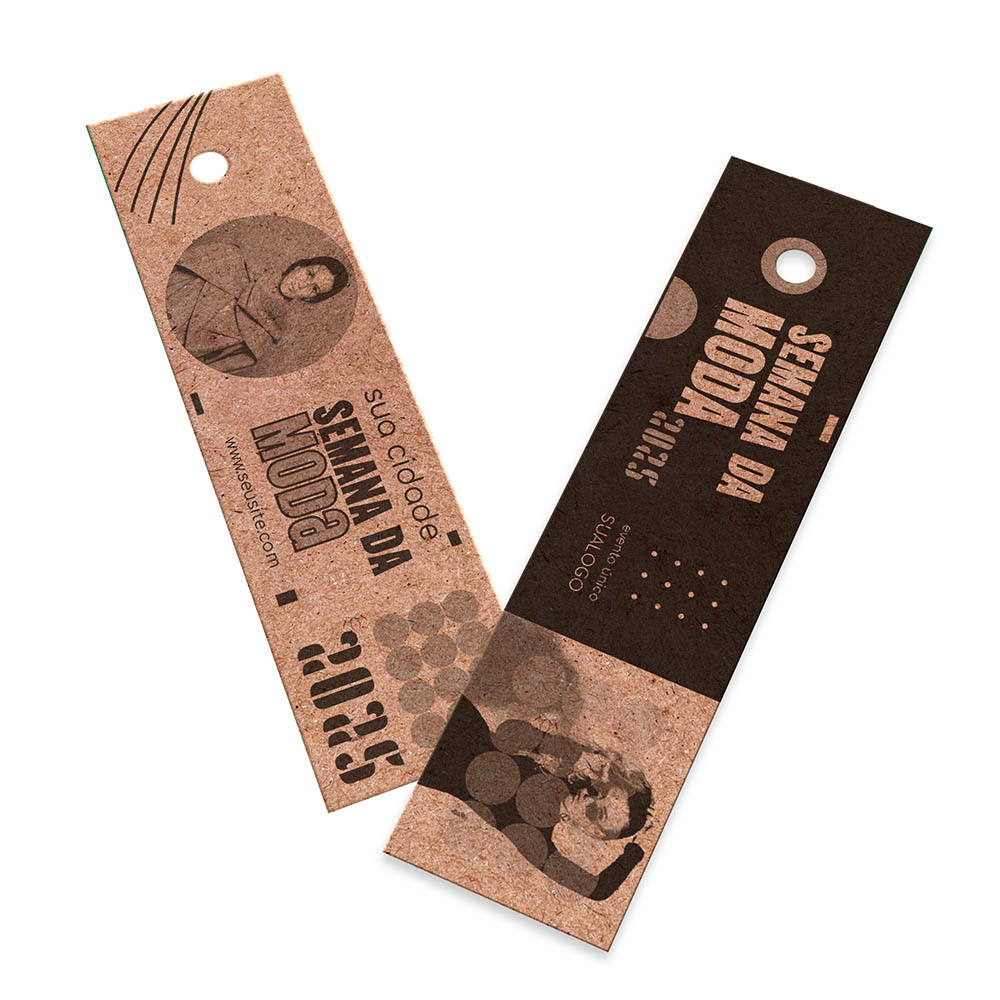 TAGS TAGS PADRÃO FURO KRAFT 250G SEM LAMINAÇÃO E SEM VERNIZ SEM VERNIZ 91X25MM - 1X1 - 100unid - TDK94100C4