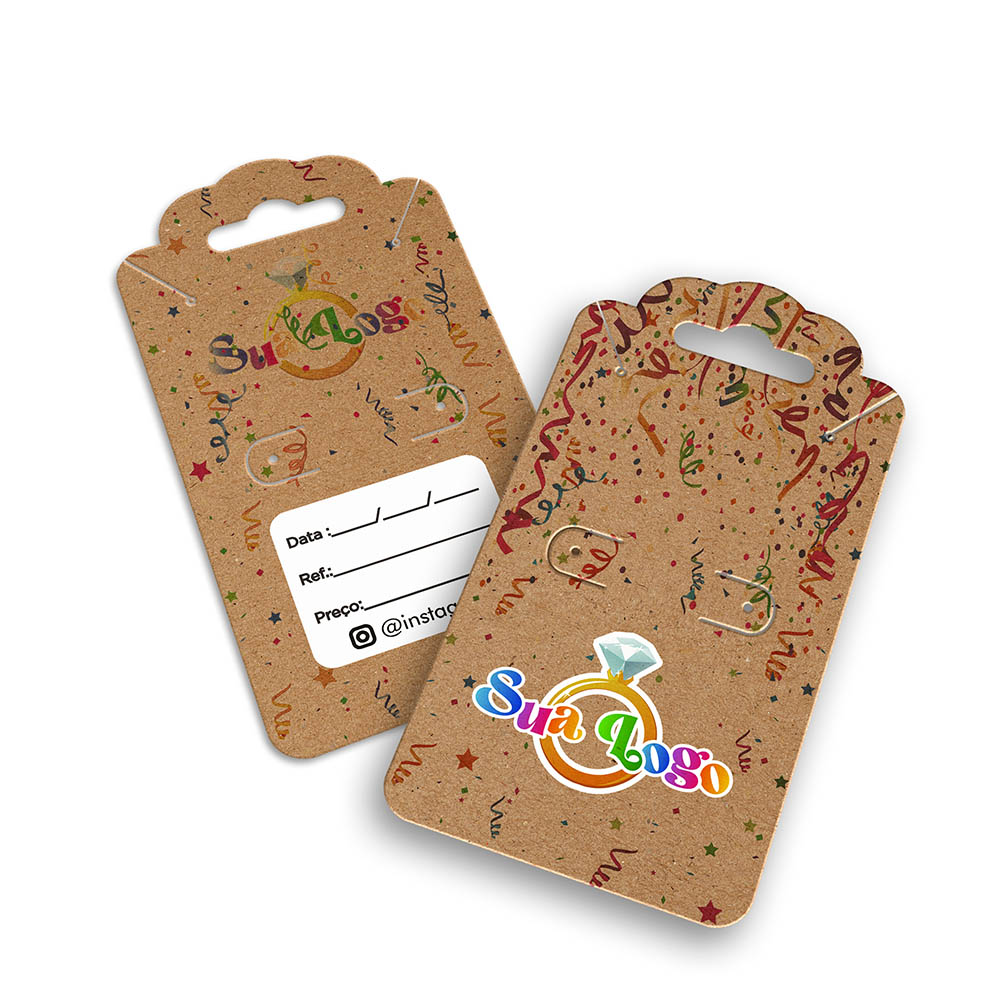 TAGS TAGS ESPECIAIS KRAFT 250G SEM LAMINAÇÃO E SEM VERNIZ SEM VERNIZ COM TINTA BRANCA 91X51MM - 4X4 - 500unid - TDK54500C2