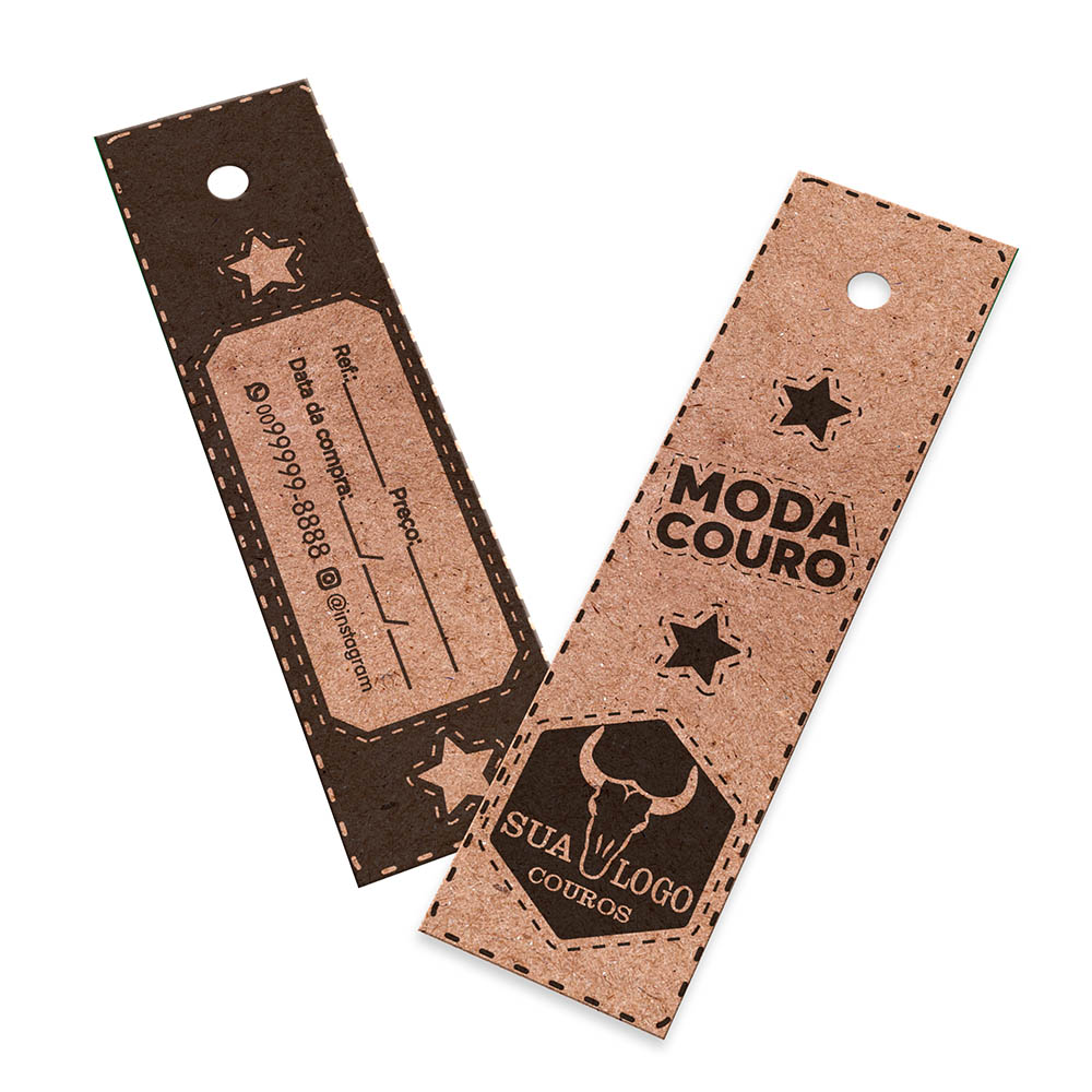 TAGS TAGS PADRÃO FURO KRAFT 250G SEM LAMINAÇÃO E SEM VERNIZ SEM VERNIZ 91X25MM - 1X1 - 50unid - TDK9450COC