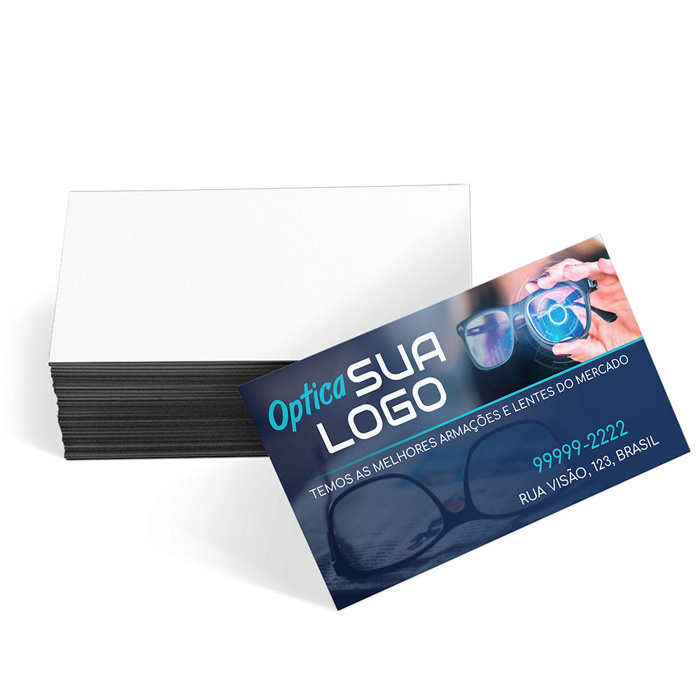 CARTÕES DE VISITA EUROPEU COUCHÊ 300G LAMINAÇÃO SOFT TOUCH LAM SOFT TOUCH FRENTE