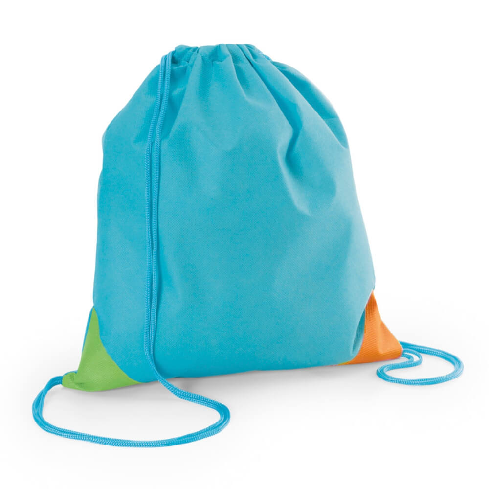 PRODUTOS SEM PERSONALIZAÇÃO BOLSAS, MOCHILAS E SACOCHILAS SACOCHILA NON WOVEN MODELO BISSAYA 80G AZUL