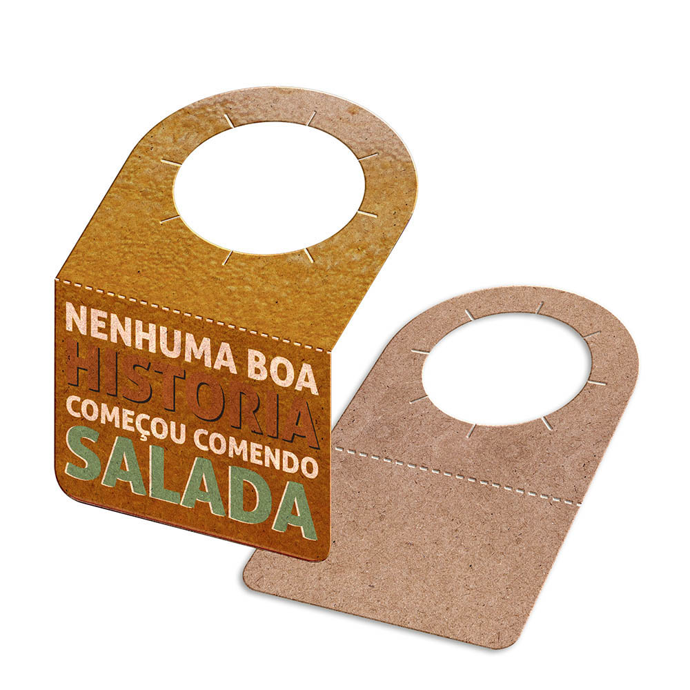 TAGS TAGS PARA GARRAFA KRAFT 250G SEM LAMINAÇÃO E SEM VERNIZ SEM VERNIZ COM TINTA BRANCA 91X102MM