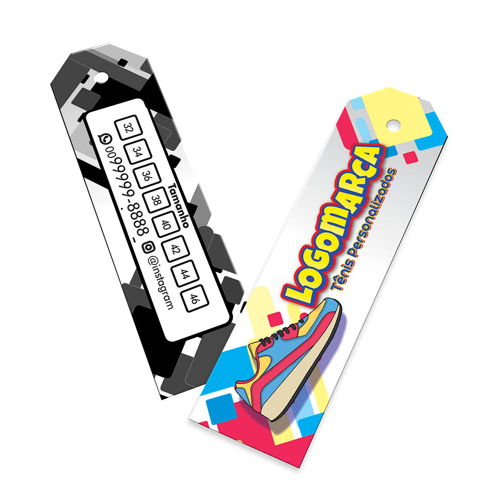 TAGS TAGS ESPECIAIS COUCHÊ 250G SEM LAMINAÇÃO E SEM VERNIZ SEM VERNIZ 91X25MM