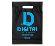 SACOLAS E SACOS SACOLAS PERSONALIZADAS PLÁSTICAS BOCA VAZADA 200X300MM PRETA