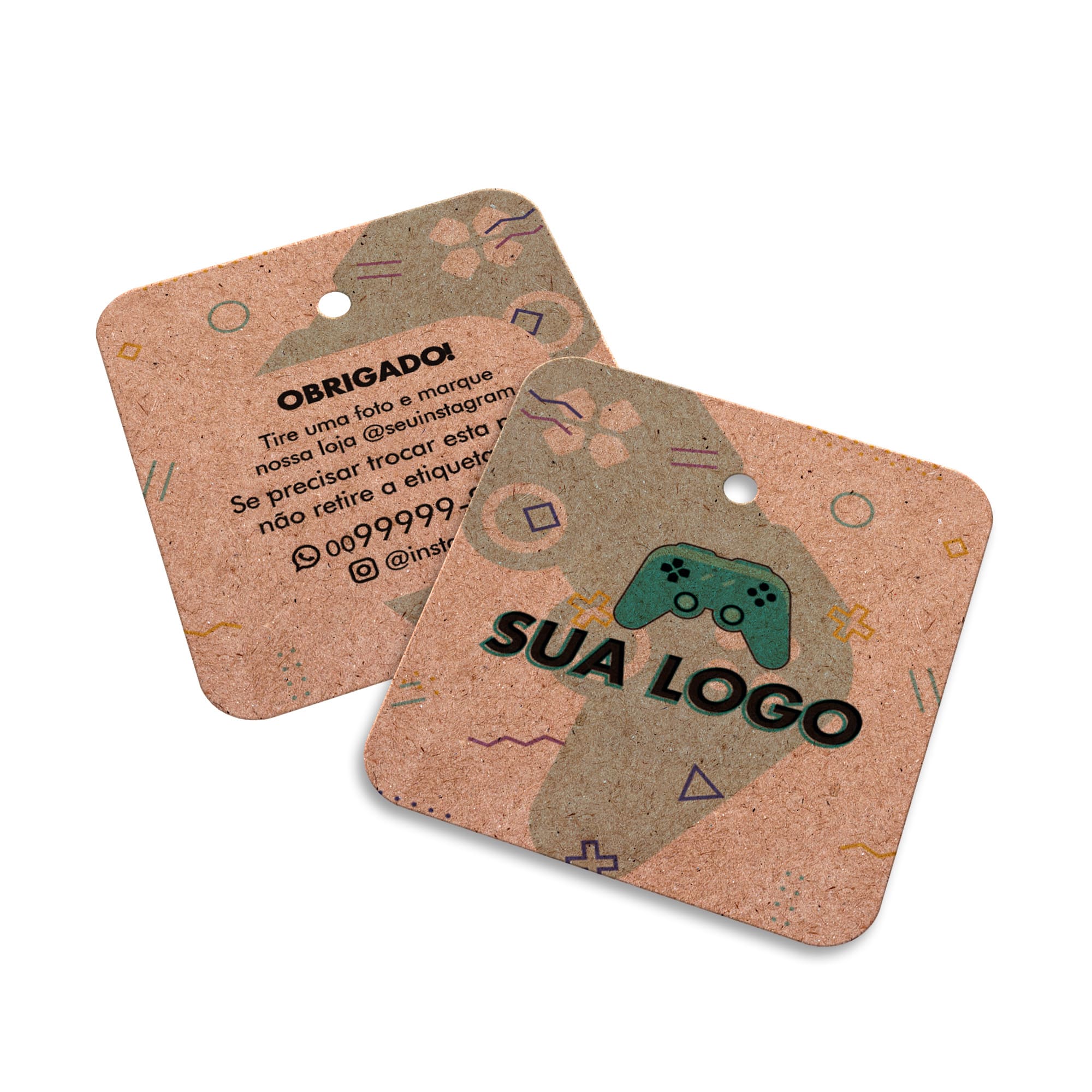TAGS TAGS ESPECIAIS KRAFT 250G SEM LAMINAÇÃO E SEM VERNIZ SEM VERNIZ 45X51MM