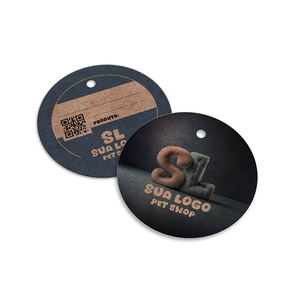 TAGS TAGS ESPECIAIS KRAFT 250G SEM LAMINAÇÃO E SEM VERNIZ SEM VERNIZ 45X51MM