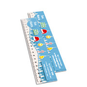 RÉGUAS PVC 0,30MM PVC TRANSPARENTE RETANGULAR 20CM - 4X0 - 260unid - RPVC4T