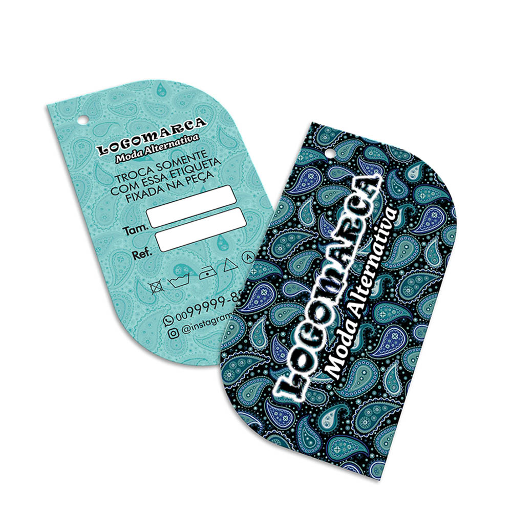 TAGS TAGS ESPECIAIS COUCHÊ 250G SEM LAMINAÇÃO E SEM VERNIZ SEM VERNIZ 91X51MM