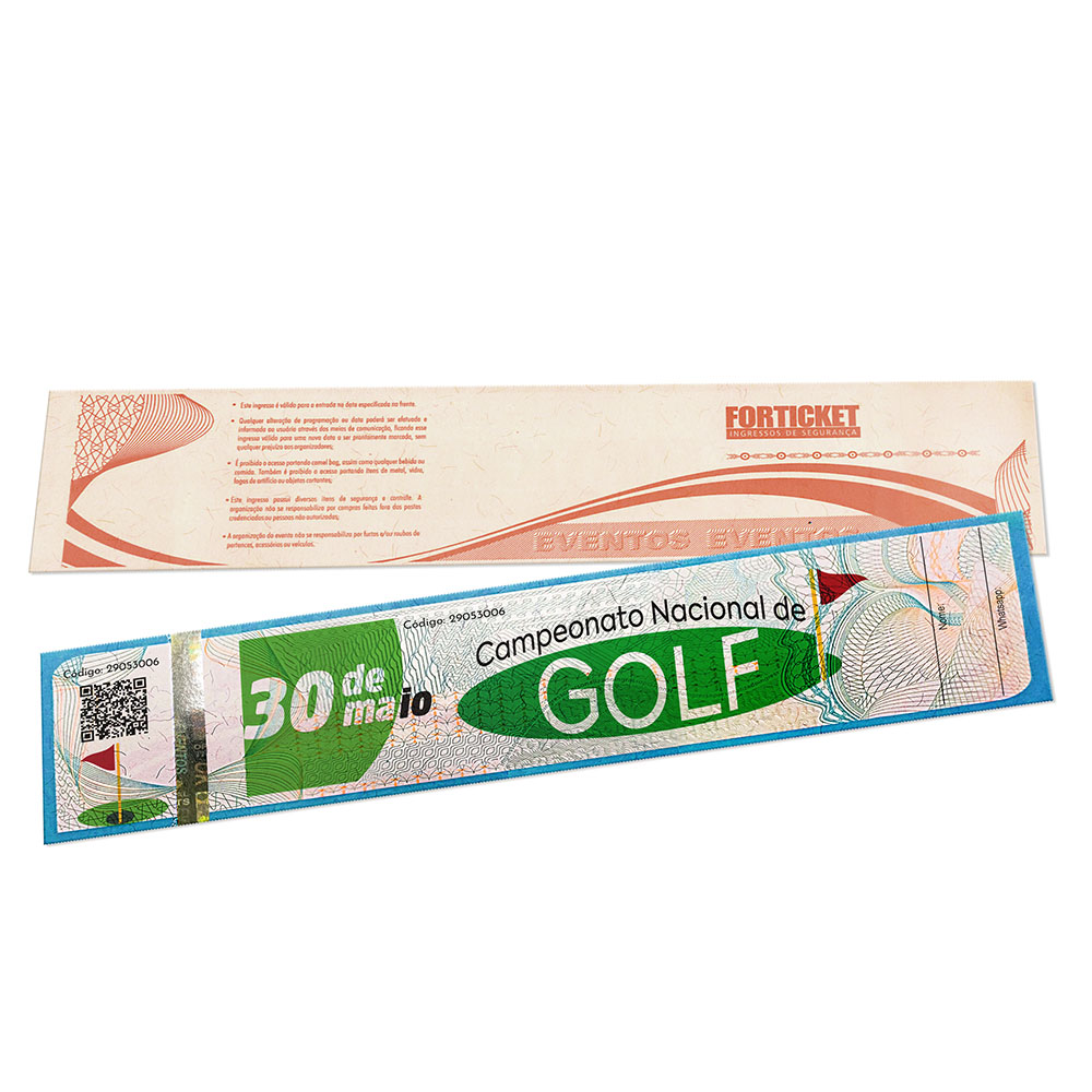 INGRESSOS DE SEGURANÇA 211X51MM AZUL