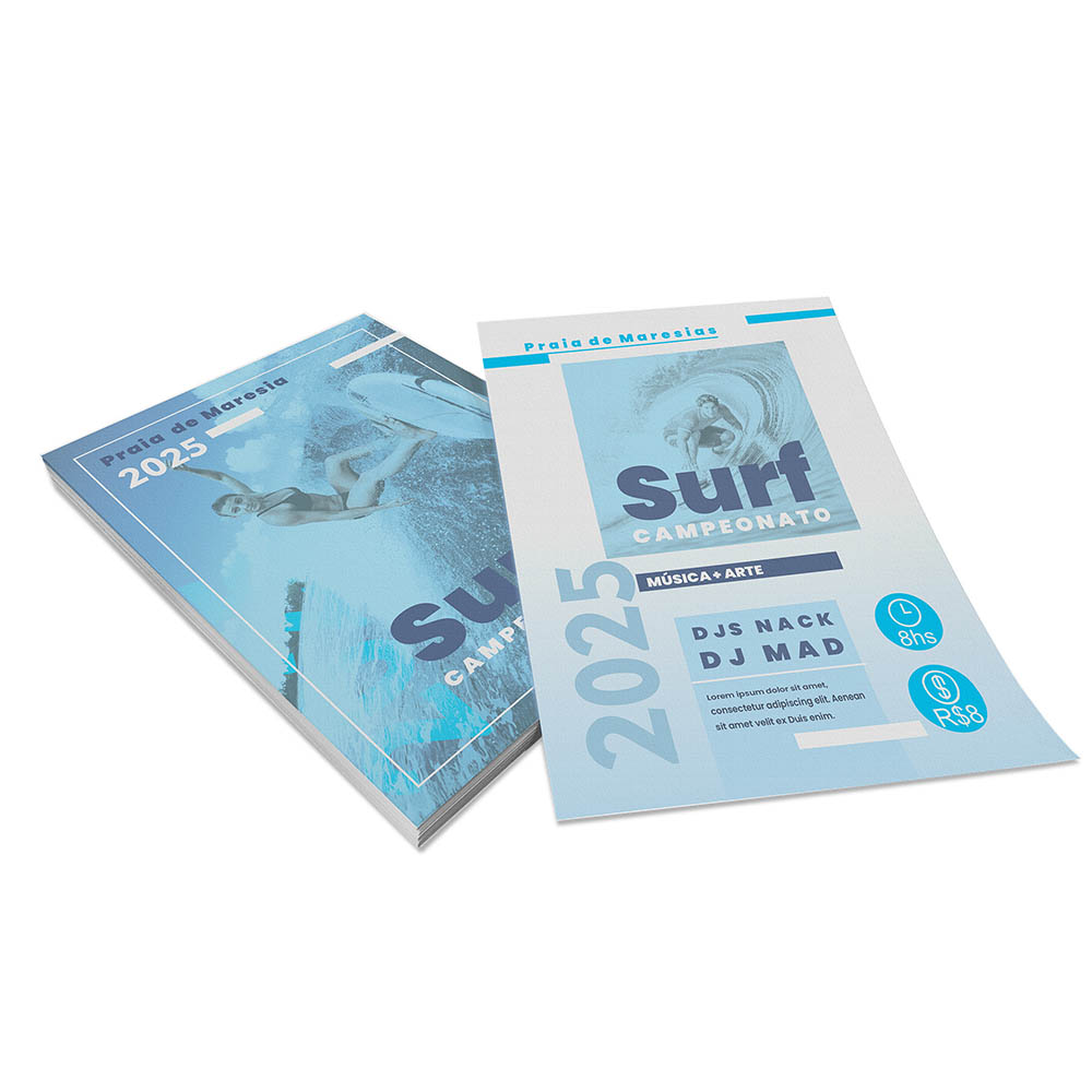 PANFLETOS, FLYERS E FOLHETOS APERGAMINHADO 90G 150X210MM - 4X4 - 5000unid - 8101B4CP