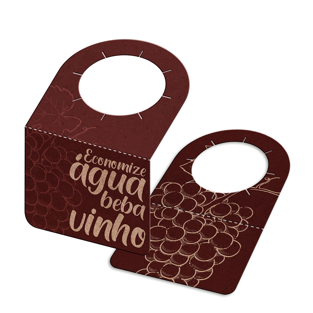 TAGS TAGS PARA GARRAFA KRAFT 250G SEM LAMINAÇÃO E SEM VERNIZ SEM VERNIZ 91X102MM