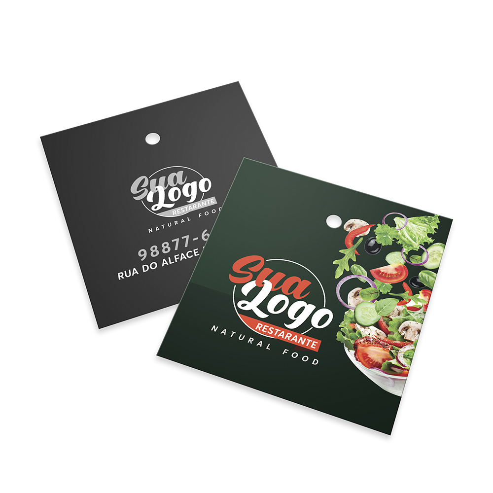 TAGS TAGS PADRÃO FURO COUCHÊ 300G SEM LAMINAÇÃO E SEM VERNIZ SEM VERNIZ 45X51MM - 4X1 - 50unid - TD4125C2