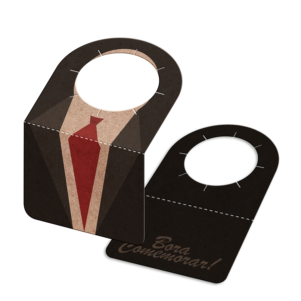 TAGS TAGS PARA GARRAFA KRAFT 250G SEM LAMINAÇÃO E SEM VERNIZ SEM VERNIZ 91X102MM
