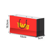 SACOLAS E SACOS SACOLAS PERSONALIZADAS APERGAMINHADO 150G COM ILHOS SACOLA EXTRA MINI HORIZONTAL