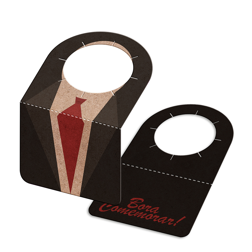 TAGS TAGS PARA GARRAFA KRAFT 250G SEM LAMINAÇÃO E SEM VERNIZ SEM VERNIZ 91X102MM