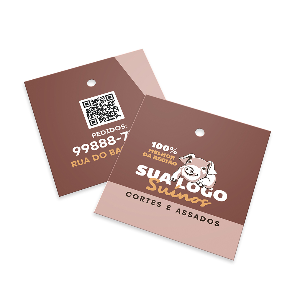 TAGS TAGS PADRÃO FURO COUCHÊ 300G SEM LAMINAÇÃO E SEM VERNIZ SEM VERNIZ 45X51MM - 4X4 - 250unid - TD44100C2