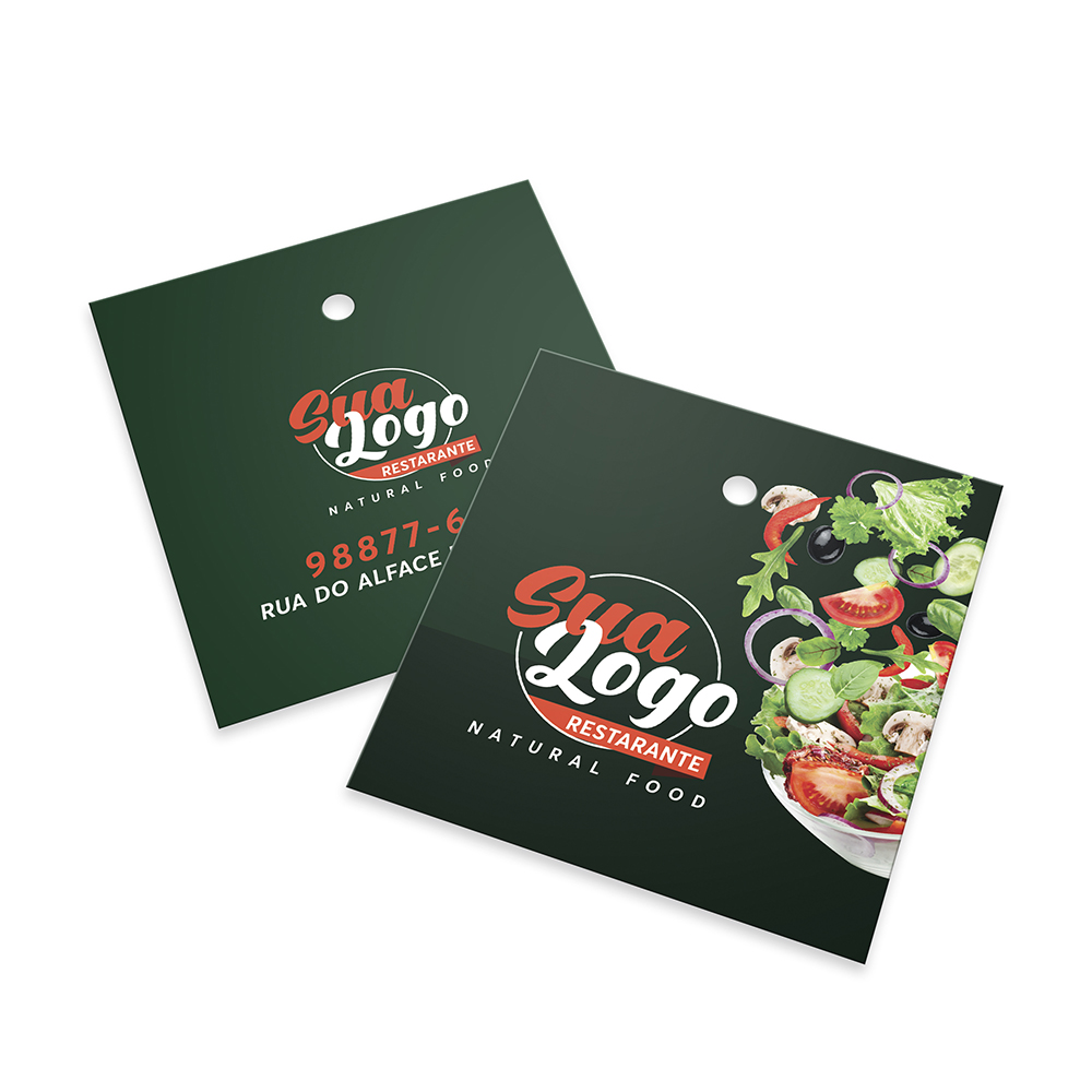 TAGS TAGS PADRÃO FURO COUCHÊ 300G SEM LAMINAÇÃO E SEM VERNIZ SEM VERNIZ 45X51MM - 4X4 - 50unid - TD4425C2