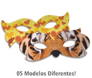 MÁSCARAS MÁSCARAS PERSONALIZADAS COUCHÊ 250G VERNIZ UV VERNIZ UV TOTAL FRENTE