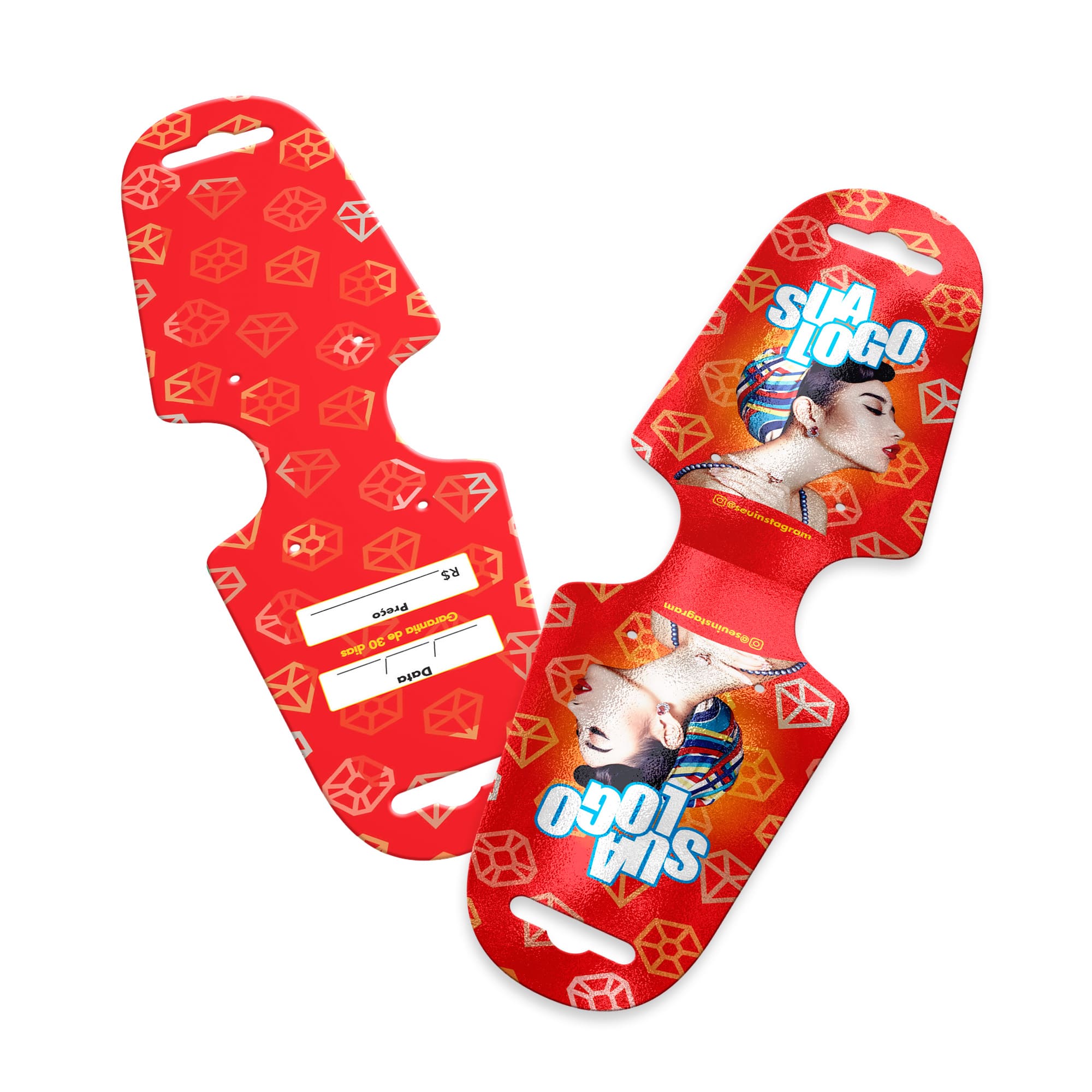 TAGS TAGS ESPECIAIS COUCHÊ 250G VERNIZ UV VERNIZ UV TOTAL FRENTE 182X51MM - 4X4 - 1000unid - TB4C314CC