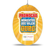 MÓBILE PVC 0,50MM PREMIUM BRANCO MODELO REDONDO 220X300MM - 4X0 - 10unid - M23010C