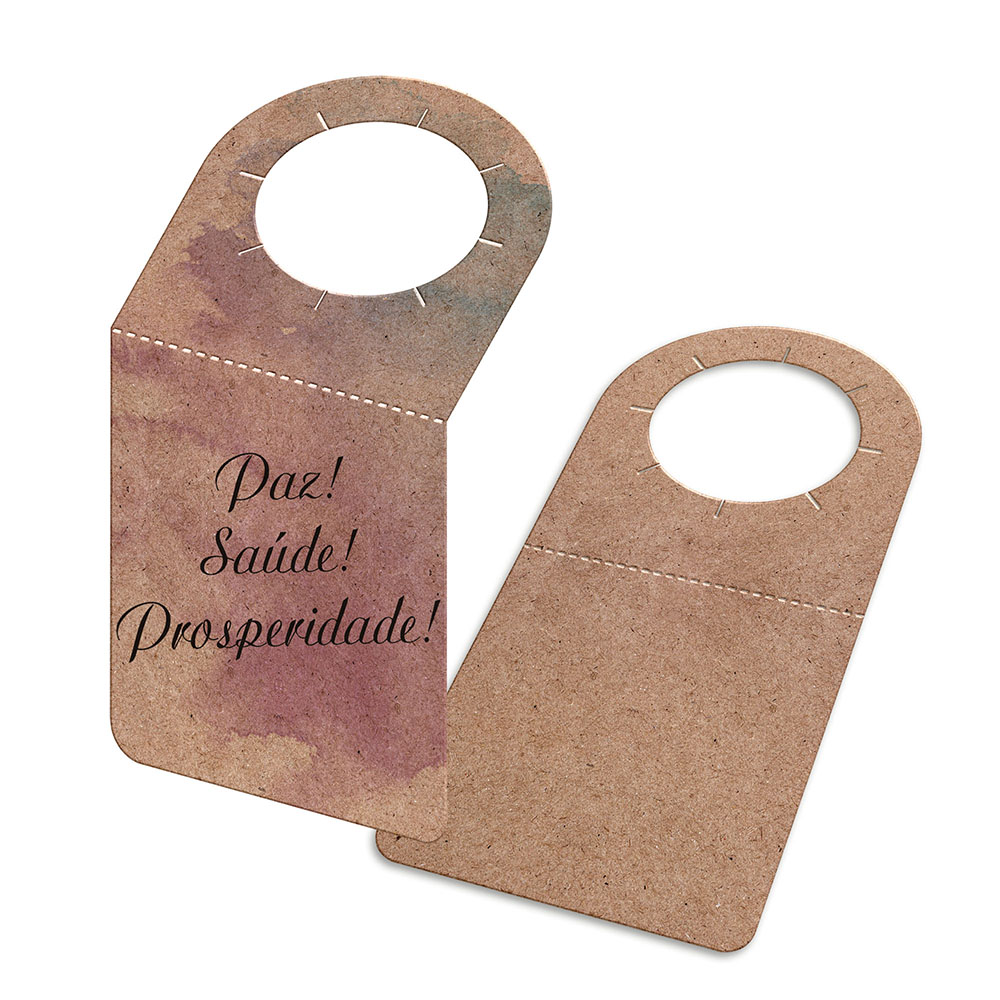 TAGS TAGS PARA GARRAFA KRAFT 250G SEM LAMINAÇÃO E SEM VERNIZ SEM VERNIZ 91X153MM