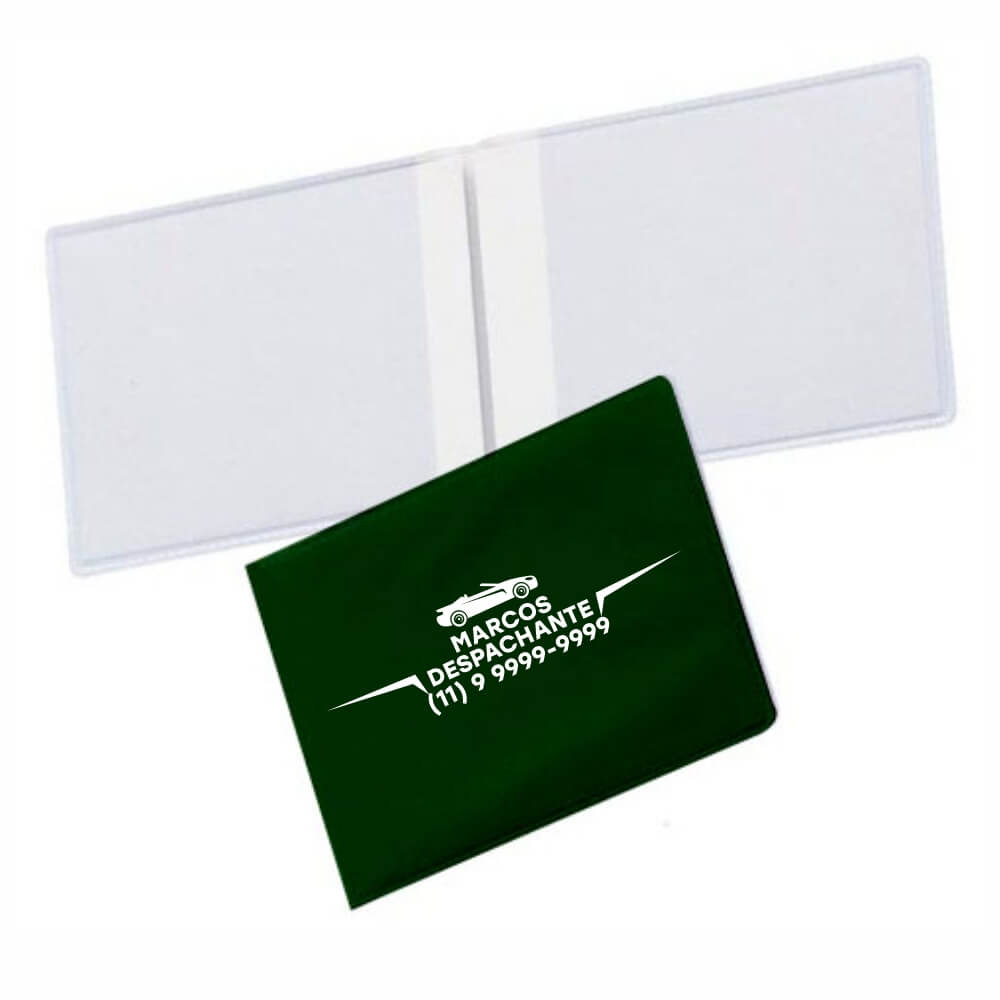 PORTA DOCUMENTOS DUPLO HORIZONTAL VERDE