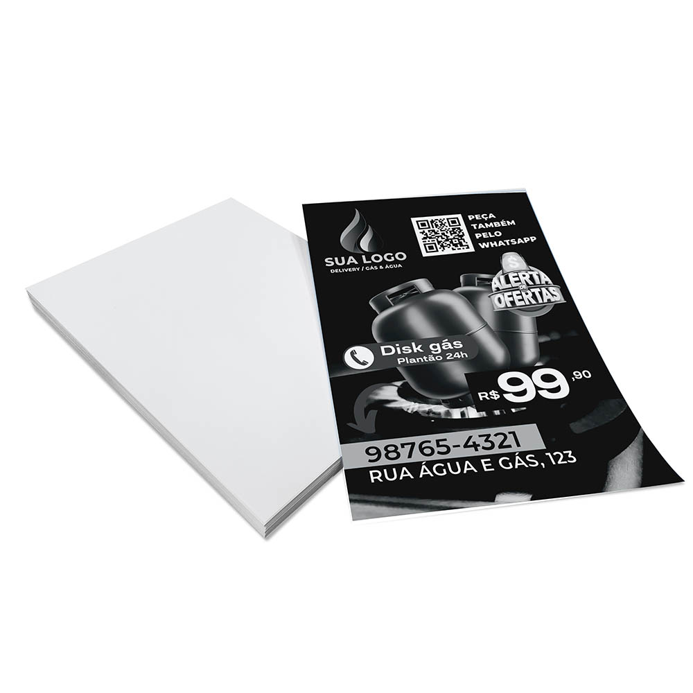 PANFLETOS, FLYERS E FOLHETOS APERGAMINHADO 75G 150X210MM