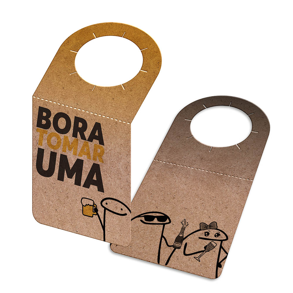 TAGS TAGS PARA GARRAFA KRAFT 250G SEM LAMINAÇÃO E SEM VERNIZ SEM VERNIZ 91X153MM