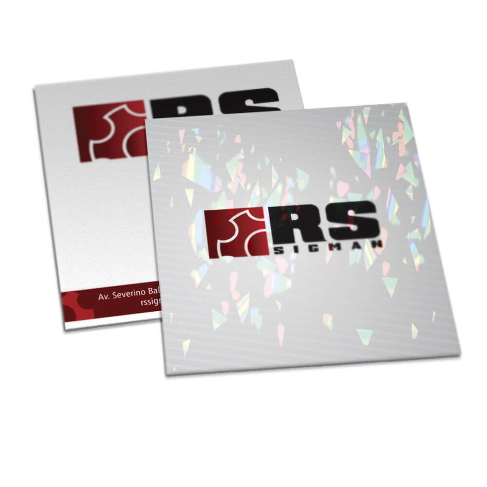 POSTAIS COUCHÊ 300G LAMINAÇÃO HOLOGRÁFICA LAM HOLOGRÁFICA FRENTE 91X102MM - 4X4 - 50unid - POS02554C8