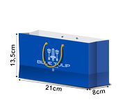 SACOLAS E SACOS SACOLAS PERSONALIZADAS APERGAMINHADO 150G COM ILHOS SACOLA MINI HORIZONTAL