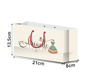 SACOLAS E SACOS SACOLAS PERSONALIZADAS APERGAMINHADO 150G COM ILHOS SACOLA MINI HORIZONTAL